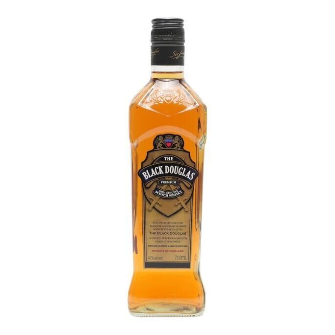Black Douglas Premium Scotch Whisky, 40% whisky bottle