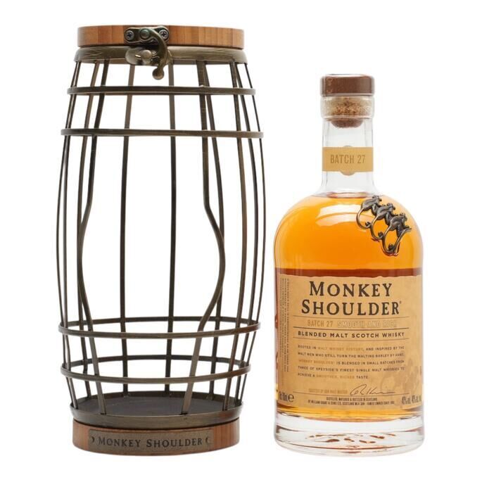 Monkey Shoulder Caged Edition, Batch No. 27, 40% whisky bottle