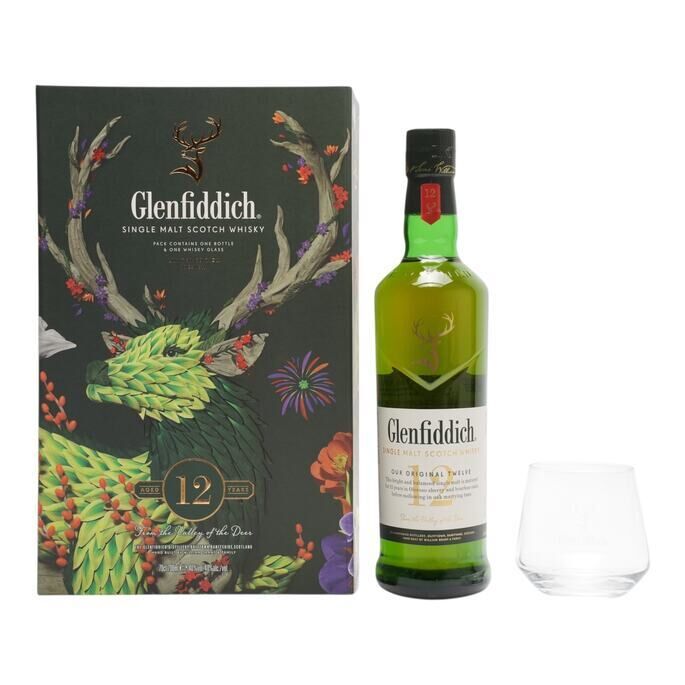 Glenfiddich 12 Santtu Mustonen Limited Edition With Hip Flask 12 Year Old, Bourbon & Sherry Cask, 40% whisky bottle