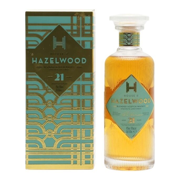House of Hazelwood 21 Year Old, 40% whisky bottle