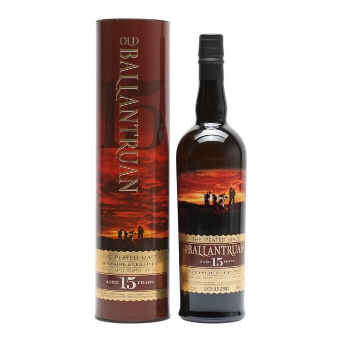 Old Ballantruan The Peated Malt 15 Year Old, Bourbon Cask, 2018, 50% whisky bottle