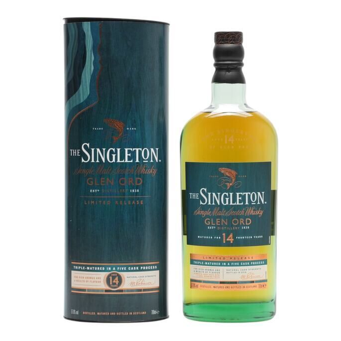 Singleton Glen Ord 14 Year Old, Bourbon & European Oak Cask, 2018, 57.6% whisky bottle