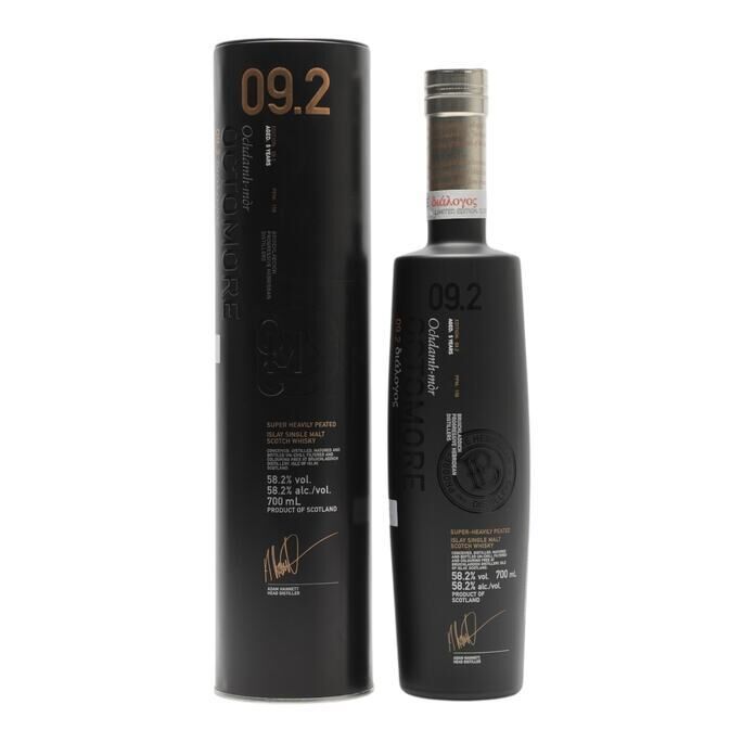 Bruichladdich Octomore 09.2 Dialogos 5 Year Old, Bourbon & Wine Cask, 2018, 58.2% whisky bottle