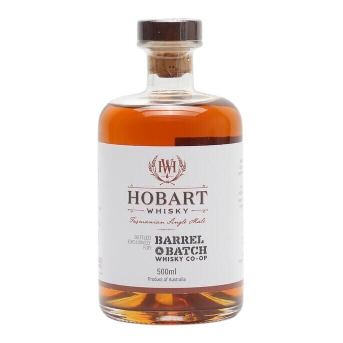 Hobart Whisky Barrel & Batch No. 5 Year Old, Bourbon Cask, 2022, 58.1% whisky bottle