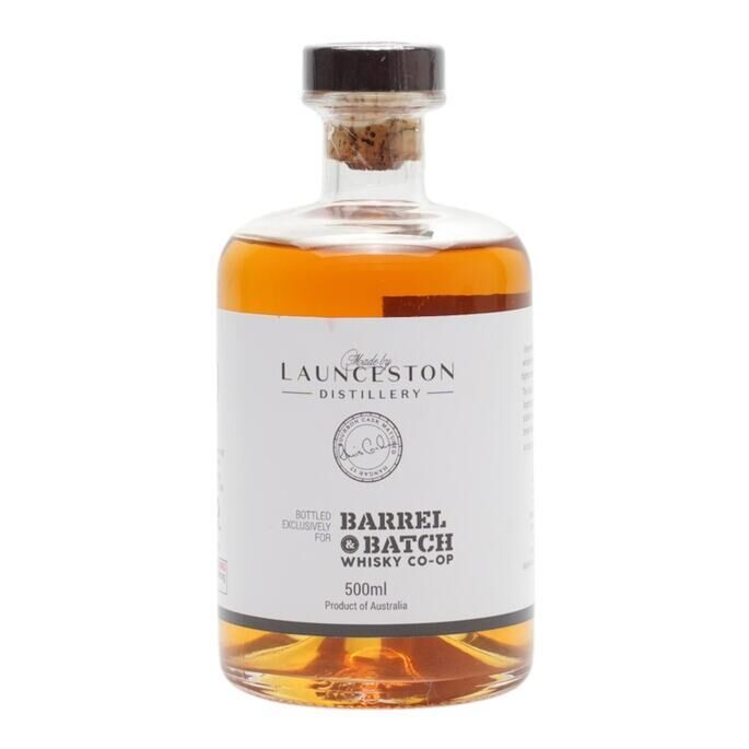 Launceston 5 Year Old, Bourbon Cask, 2016, Barrel & Batch, 62% whisky bottle