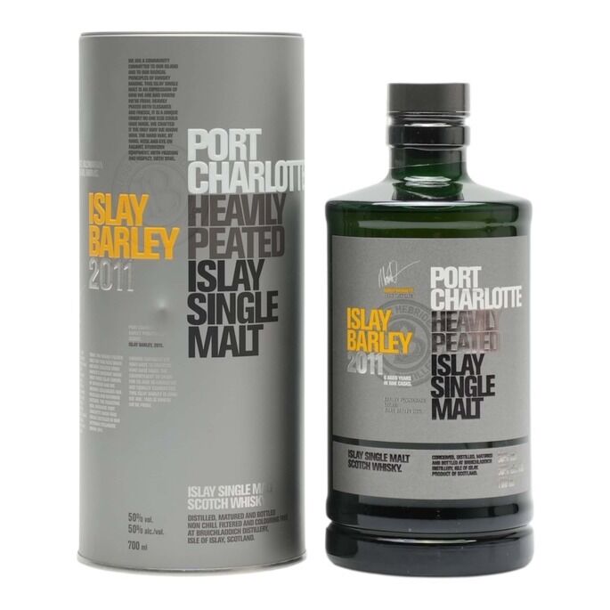 Port Charlotte Islay Barley 6 Year Old, Bourbon & Wine Cask, 2018, 50% whisky bottle