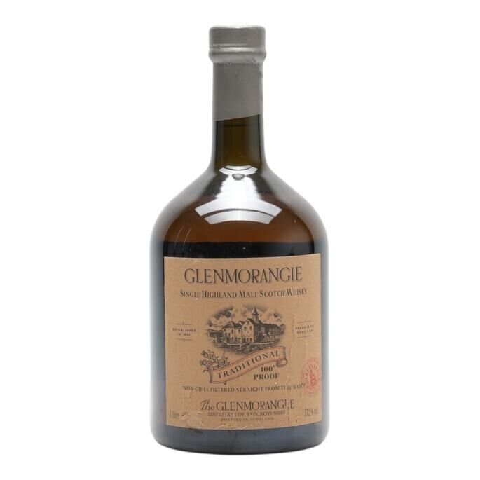 Glenmorangie Traditional 100 Proof 10 Year Old, Bourbon Cask, 2005, 57.2% whisky bottle