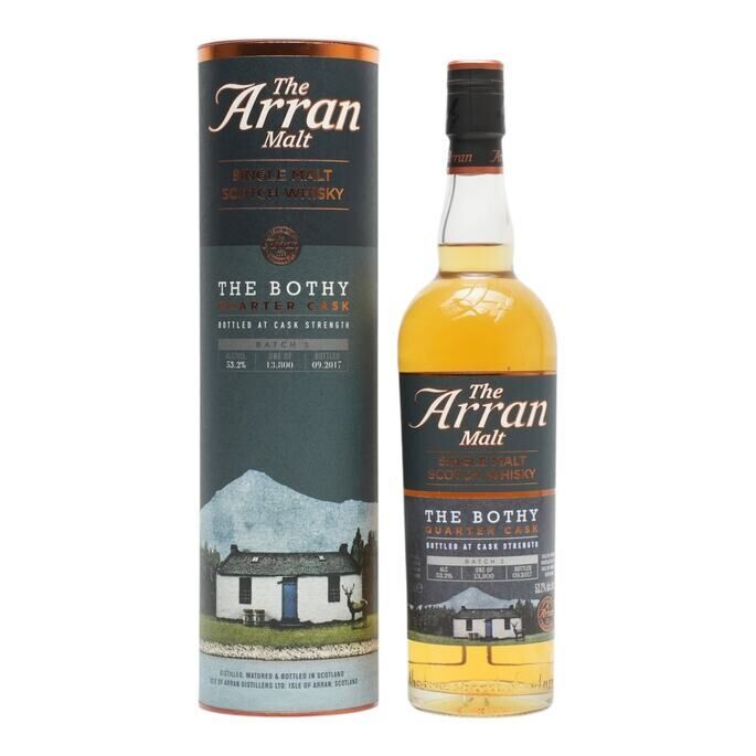 Arran The Bothy Quarter Cask, Bourbon & American Oak Quarter Cask, Batch No. 3, 2017, 53.2% whisky bottle