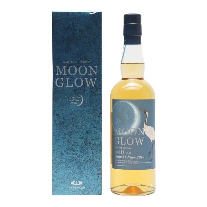 Wakatsuru Moon Glow First Release 10 Year Old, Ex-Bourbon American Oak Cask, 2018, 43% whisky bottle