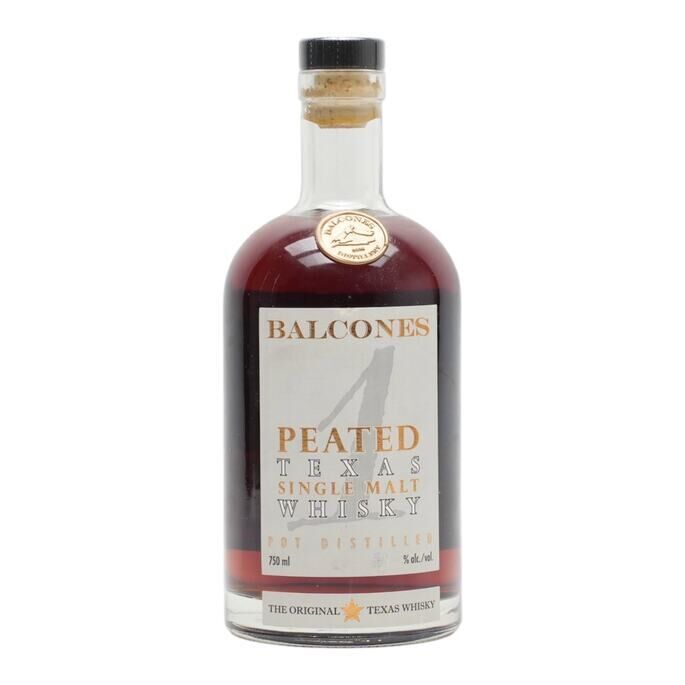 Balcones Peated Texas Single Malt Whisky 4 Year Old, Batch No. PEAT21-1, 2021, 59% whisky bottle