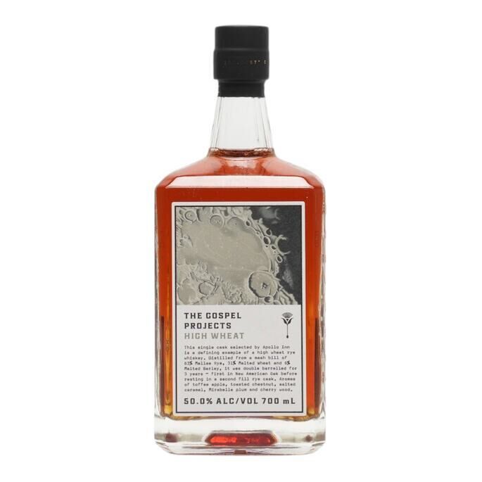 Gospel Projects High Wheat 3 Year Old, New American Oak & Rye Cask, 2023, 50% whisky bottle