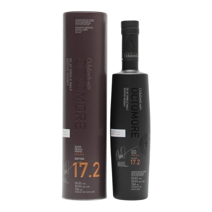 Bruichladdich Octomore 17.2 5 Year Old, Bourbon & Port Cask, 2026, 59.5% whisky bottle