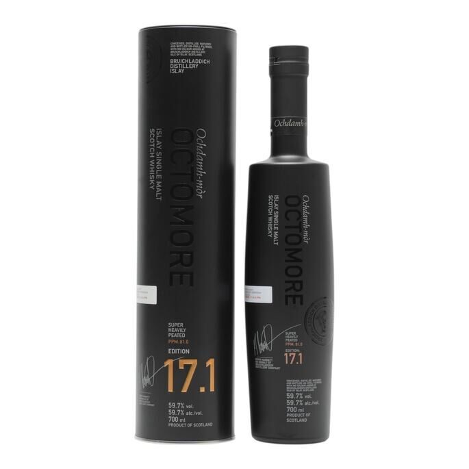 Bruichladdich Octomore 17.1 5 Year Old, Bourbon Cask, 2026, 59.7% whisky bottle