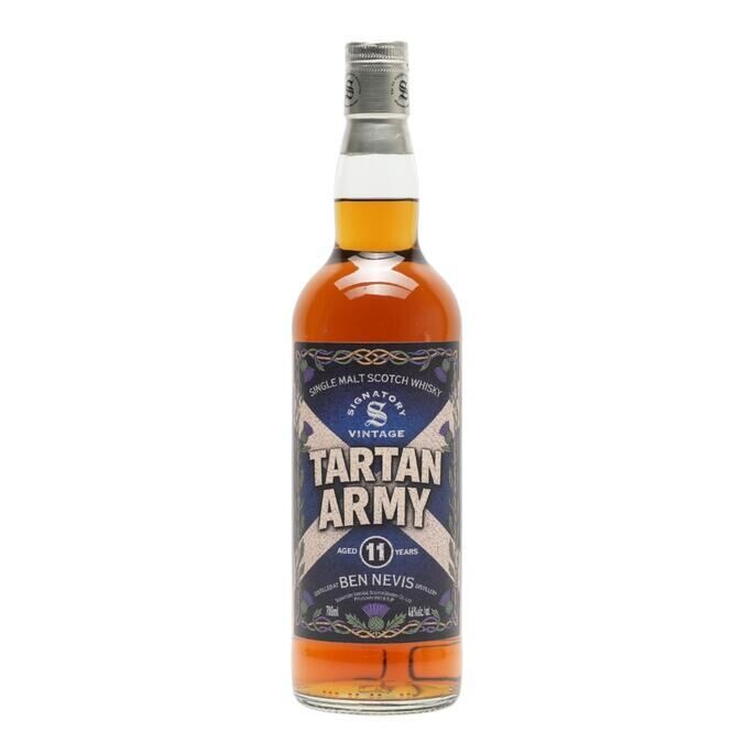 Ben Nevis Tartan Army 11 Year Old, Sherry Cask, 2026, Signatory Vintage, 46% whisky bottle