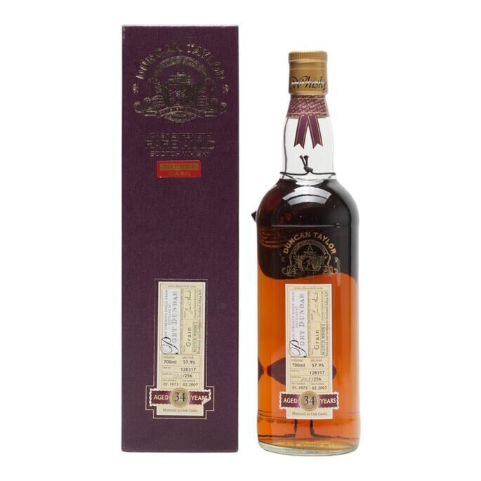 Port Dundas Rare Auld 34 Year Old, Sherry Cask, Cask #128317, 1973, Duncan Taylor, 57.9% whisky bottle