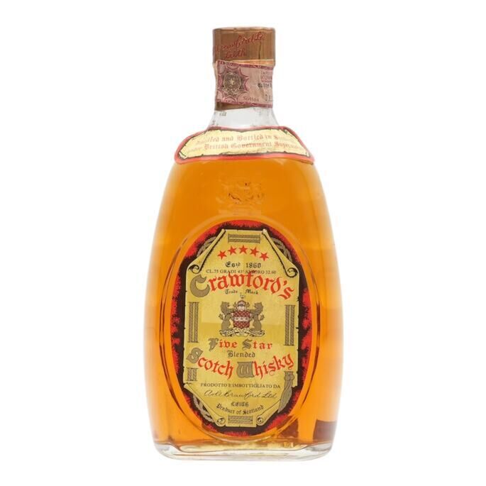 Crawford's Five Star, 43% whisky bottle