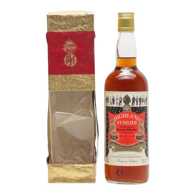 Highland Fusilier 21 Year Old, Gordon & MacPhail, 40% whisky bottle