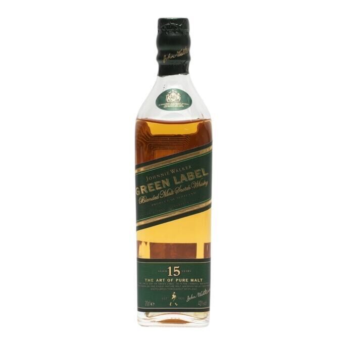 Johnnie Walker Green Label 15 Year Old, 43%, 20cl whisky bottle