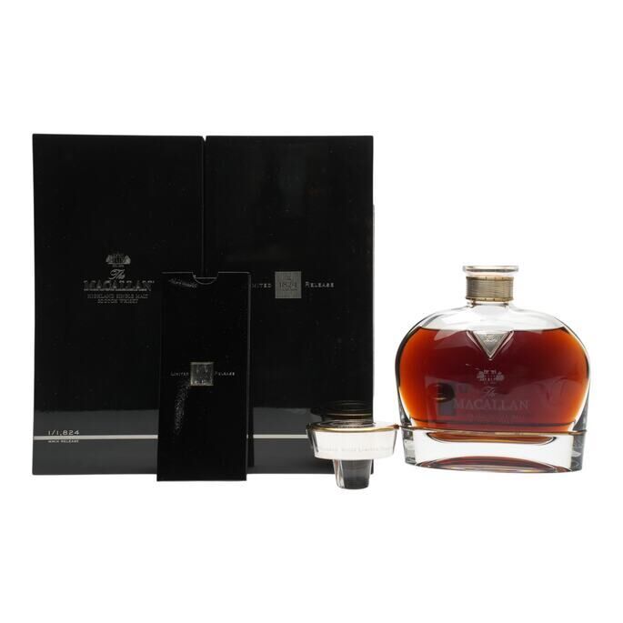 Macallan The 1824 Collection Limited Release Crystal Decanter, Sherry Cask, 2009, 48% whisky bottle