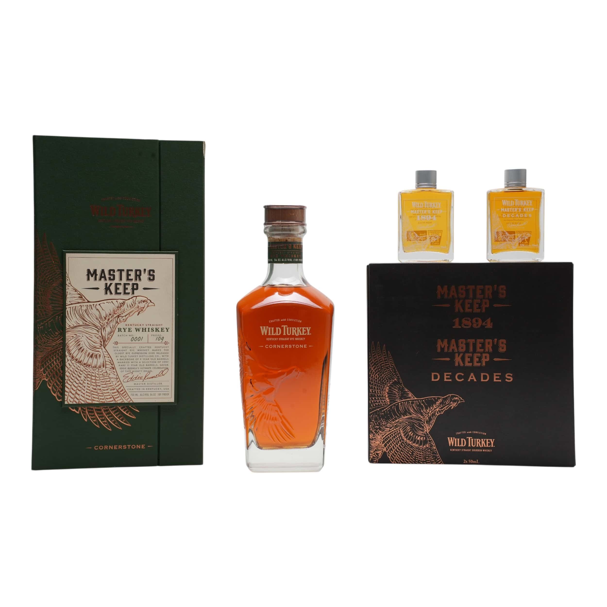 Masters Keep Box Wild Turkey Master's Keep Rye Batch 1 Cornerstone with Sample Set ...